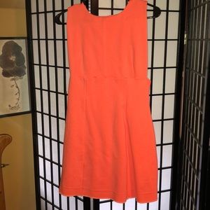 Coral Fitted Dress